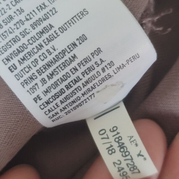 American Eagle Jacket Womens Size M Burgundy Zip Up Utility Military Hoodie - Picture 9 of 13